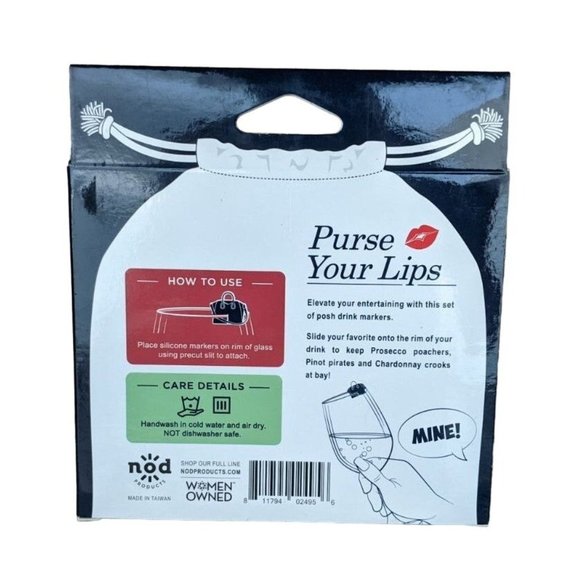 Nod - Purse Your Lips Classy Cubes and Drink Markers (Wine/Shoes) - Picture 5 of 5